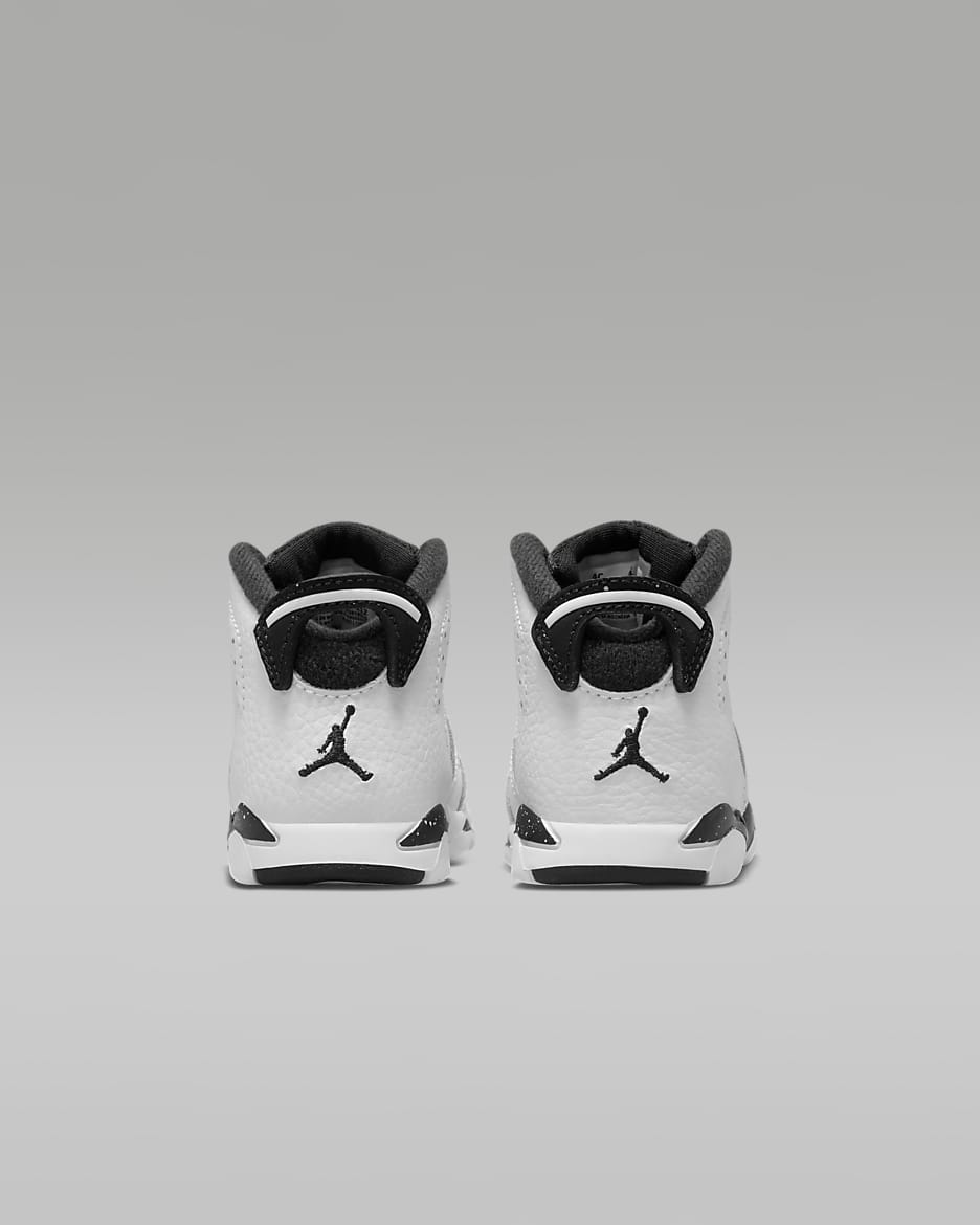 Jordan 6 Retro White Black Baby Toddler Shoes. Nike